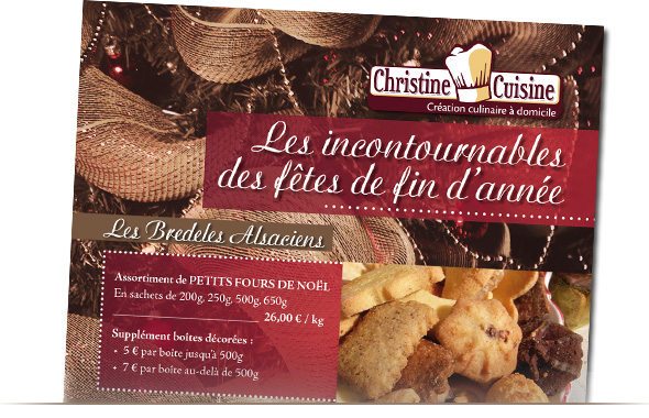 Télécharger ici le bon de commande des spécialités de fin d'année de Christine Cuisine